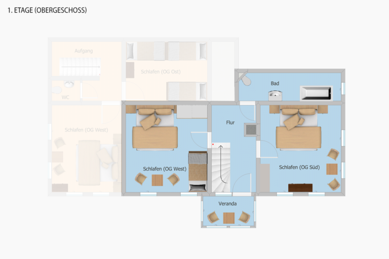 Tal - Grundriss 1. Etage OG